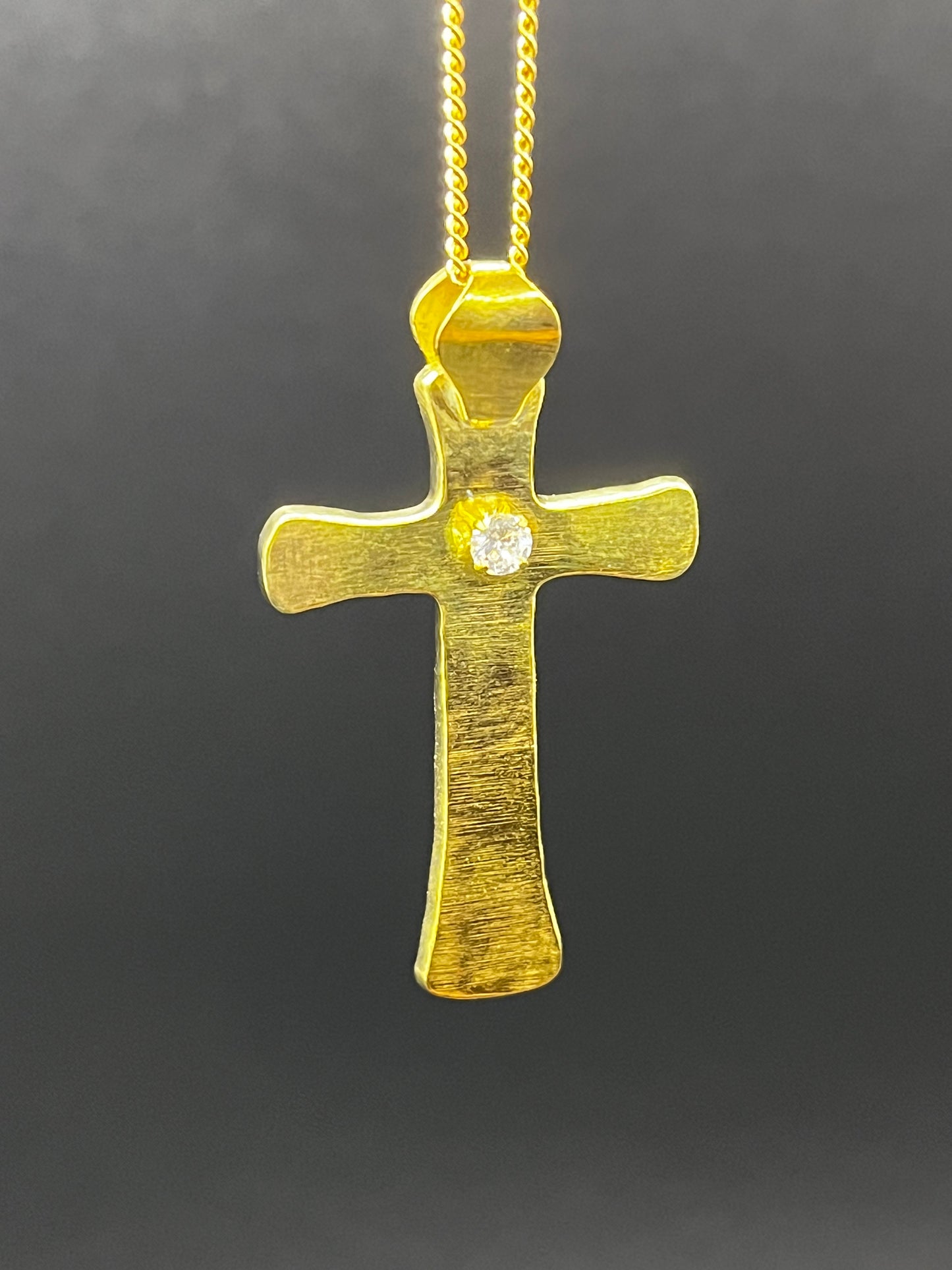 The Cross - Original Piercing Pendant © - Brass