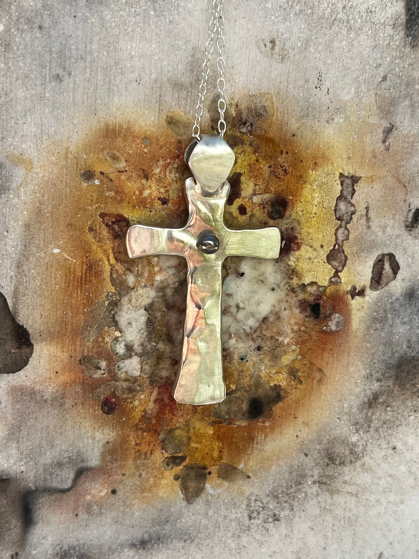 The Cross - Original Piercing Pendant © - Sterling Silver