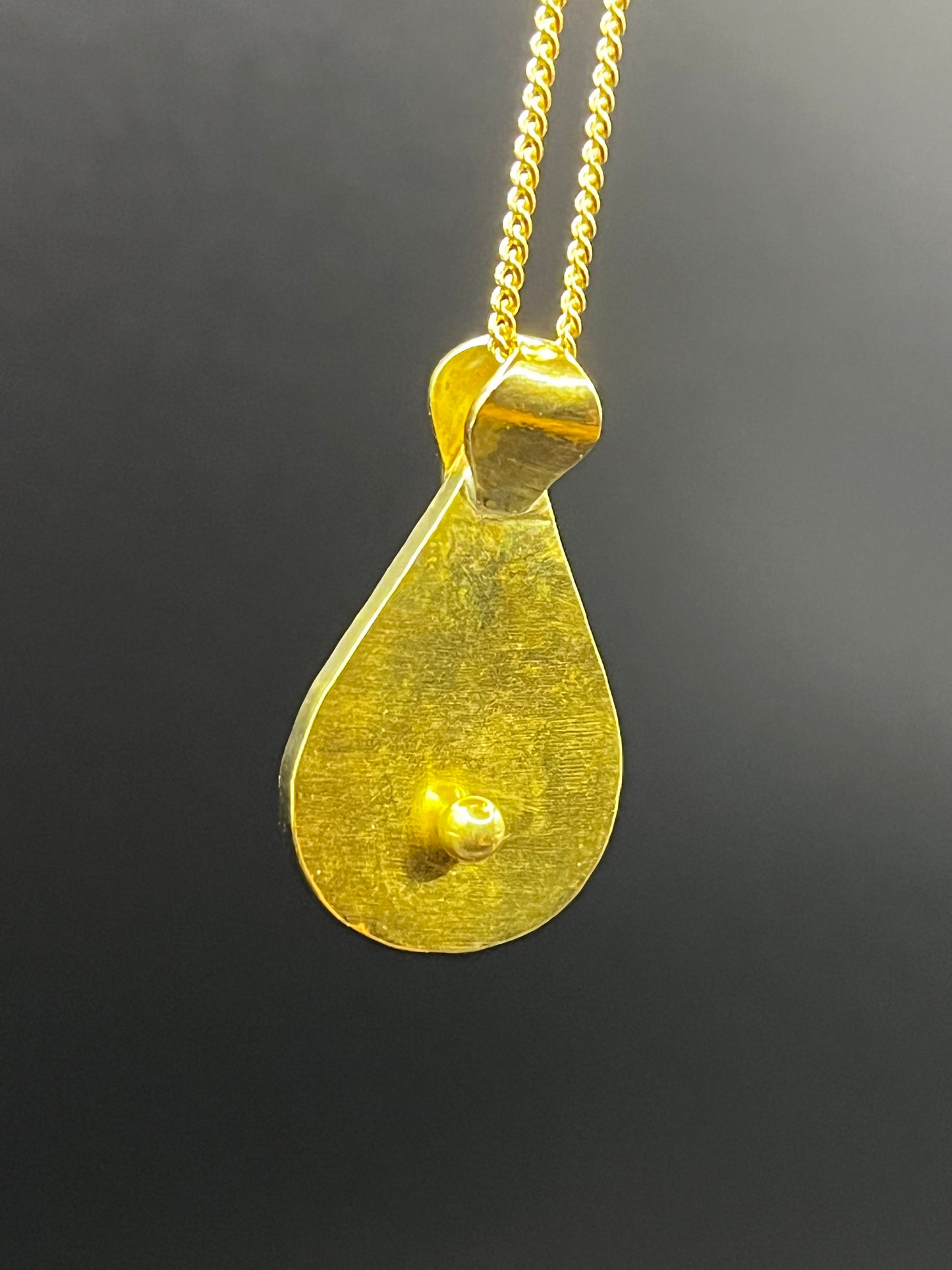 The Drop - Original Piercing Pendant © - Brass