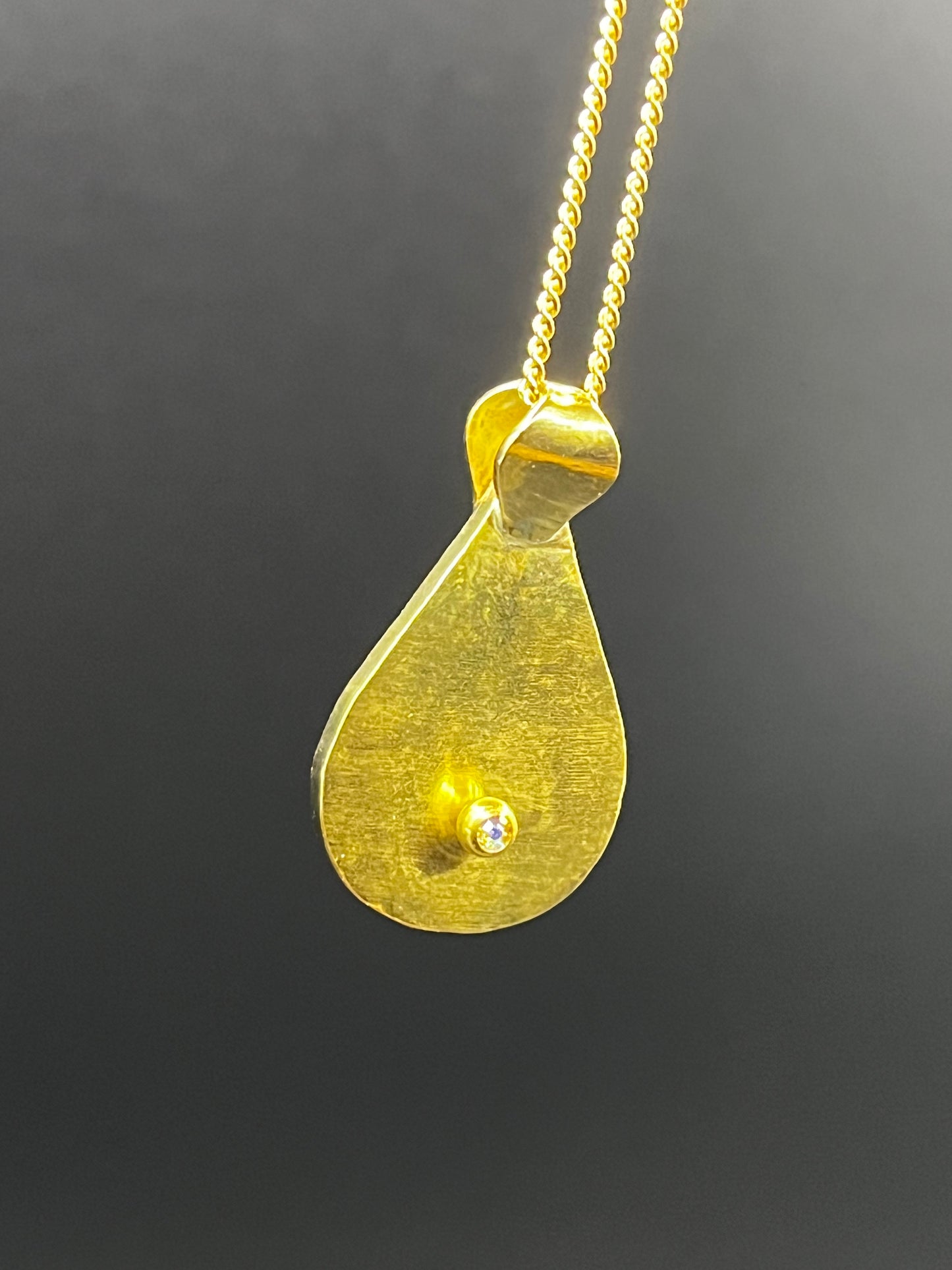 The Drop - Original Piercing Pendant © - Brass