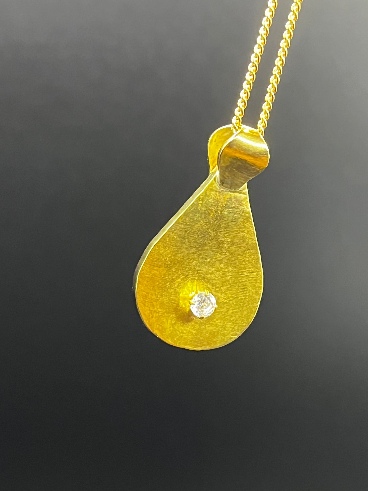 The Drop - Original Piercing Pendant © - Brass