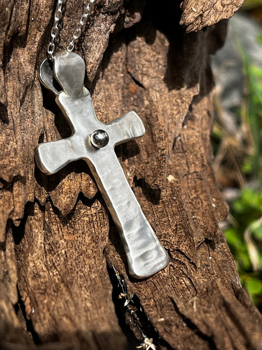 The Cross - Original Piercing Pendant © - Sterling Silver