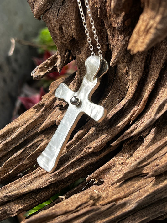 The Cross - Original Piercing Pendant © - Sterling Silver