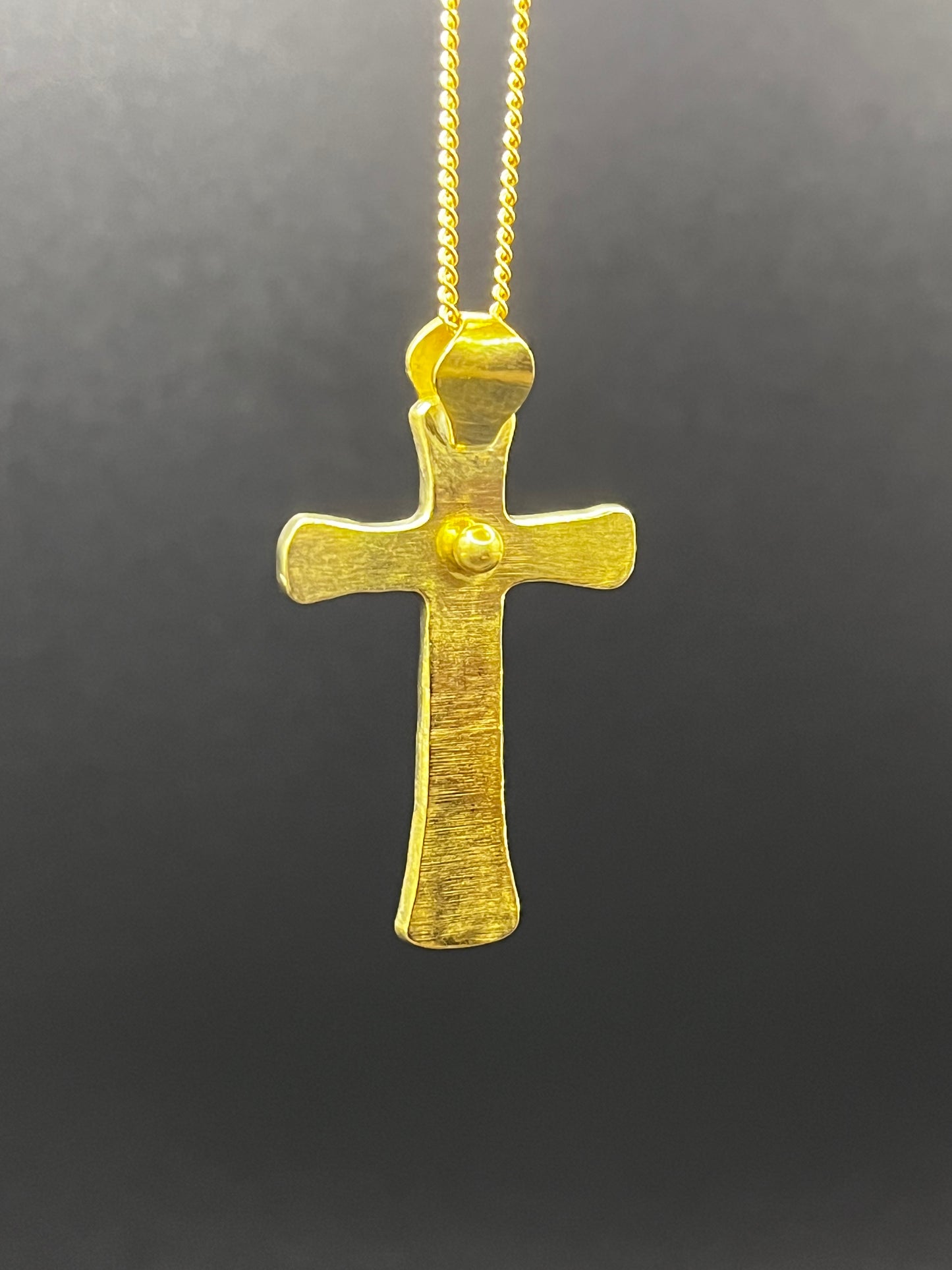 The Cross - Original Piercing Pendant © - Brass